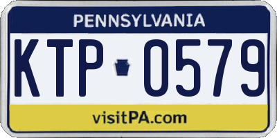 PA license plate KTP0579