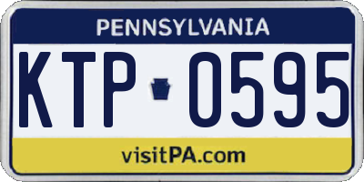 PA license plate KTP0595