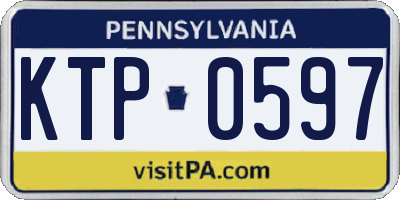 PA license plate KTP0597