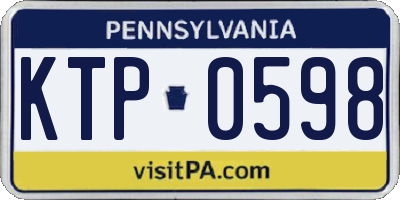 PA license plate KTP0598