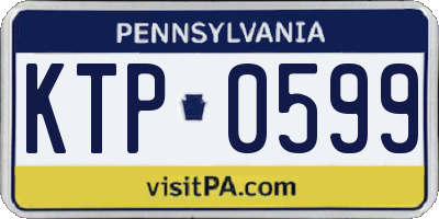 PA license plate KTP0599