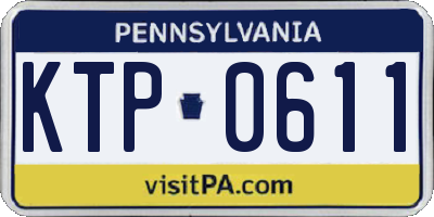 PA license plate KTP0611
