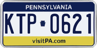 PA license plate KTP0621