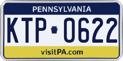 PA license plate KTP0622