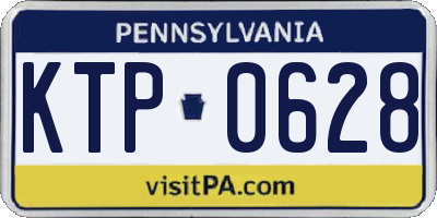 PA license plate KTP0628