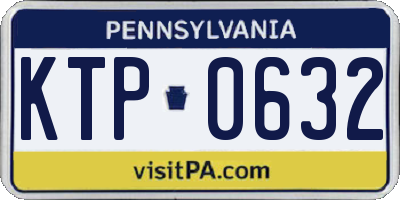 PA license plate KTP0632