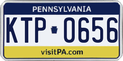 PA license plate KTP0656