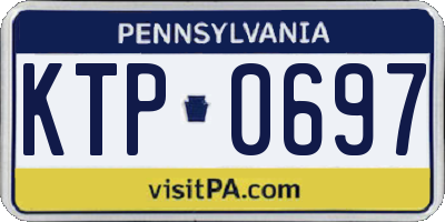 PA license plate KTP0697