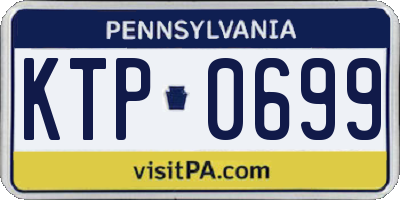 PA license plate KTP0699