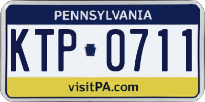 PA license plate KTP0711