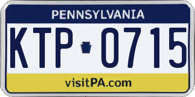 PA license plate KTP0715