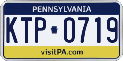 PA license plate KTP0719