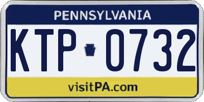 PA license plate KTP0732
