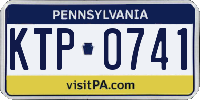 PA license plate KTP0741