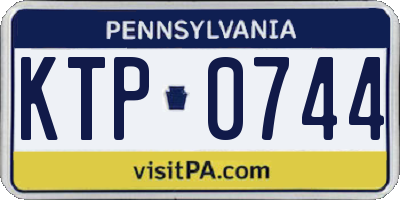 PA license plate KTP0744
