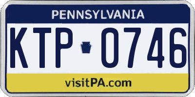PA license plate KTP0746