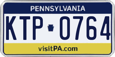 PA license plate KTP0764