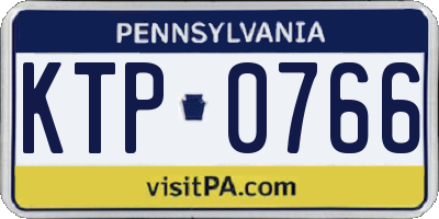 PA license plate KTP0766