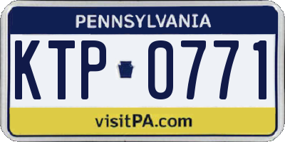 PA license plate KTP0771