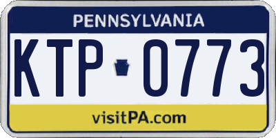 PA license plate KTP0773
