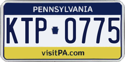 PA license plate KTP0775
