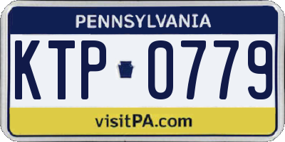 PA license plate KTP0779
