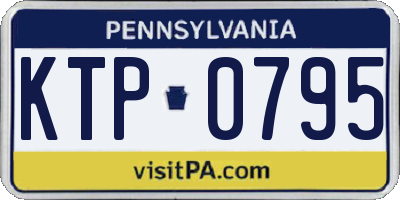 PA license plate KTP0795