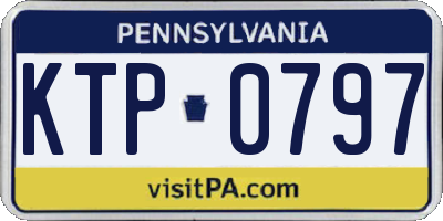PA license plate KTP0797