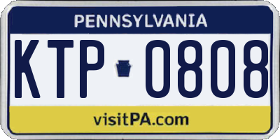 PA license plate KTP0808