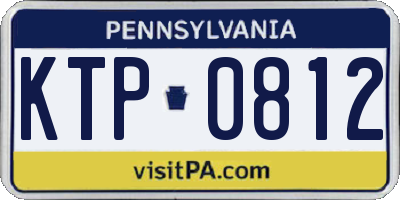 PA license plate KTP0812