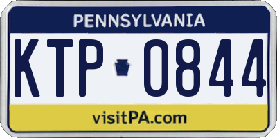 PA license plate KTP0844