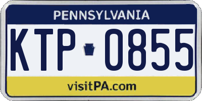 PA license plate KTP0855