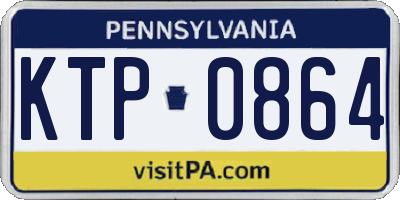 PA license plate KTP0864