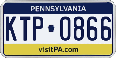 PA license plate KTP0866