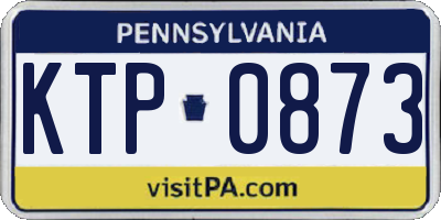 PA license plate KTP0873