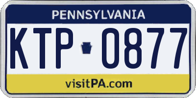 PA license plate KTP0877
