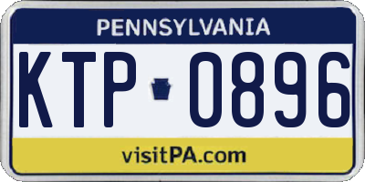 PA license plate KTP0896