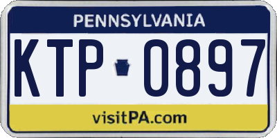 PA license plate KTP0897