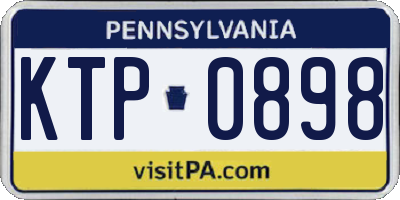 PA license plate KTP0898