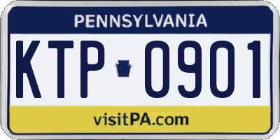 PA license plate KTP0901