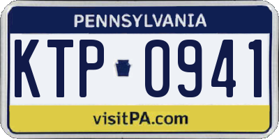 PA license plate KTP0941