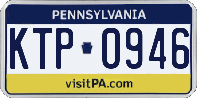 PA license plate KTP0946