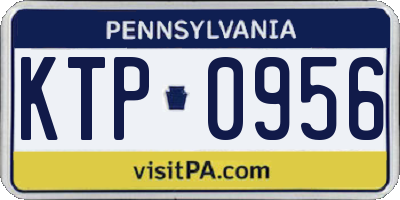 PA license plate KTP0956