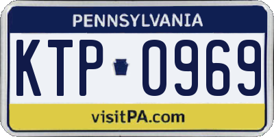PA license plate KTP0969