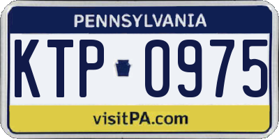 PA license plate KTP0975