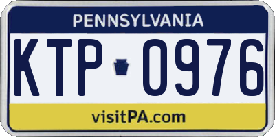 PA license plate KTP0976