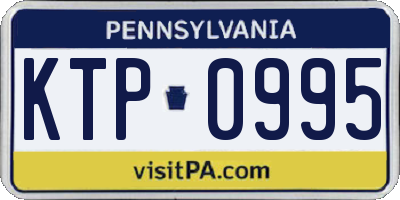 PA license plate KTP0995
