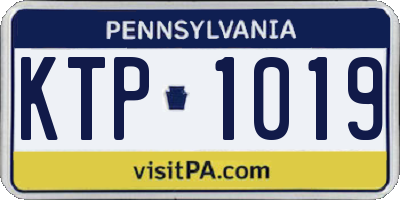 PA license plate KTP1019