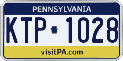 PA license plate KTP1028