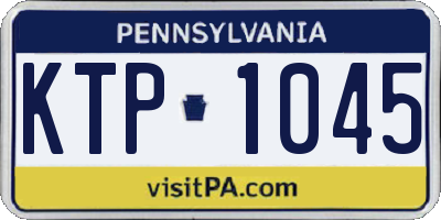 PA license plate KTP1045